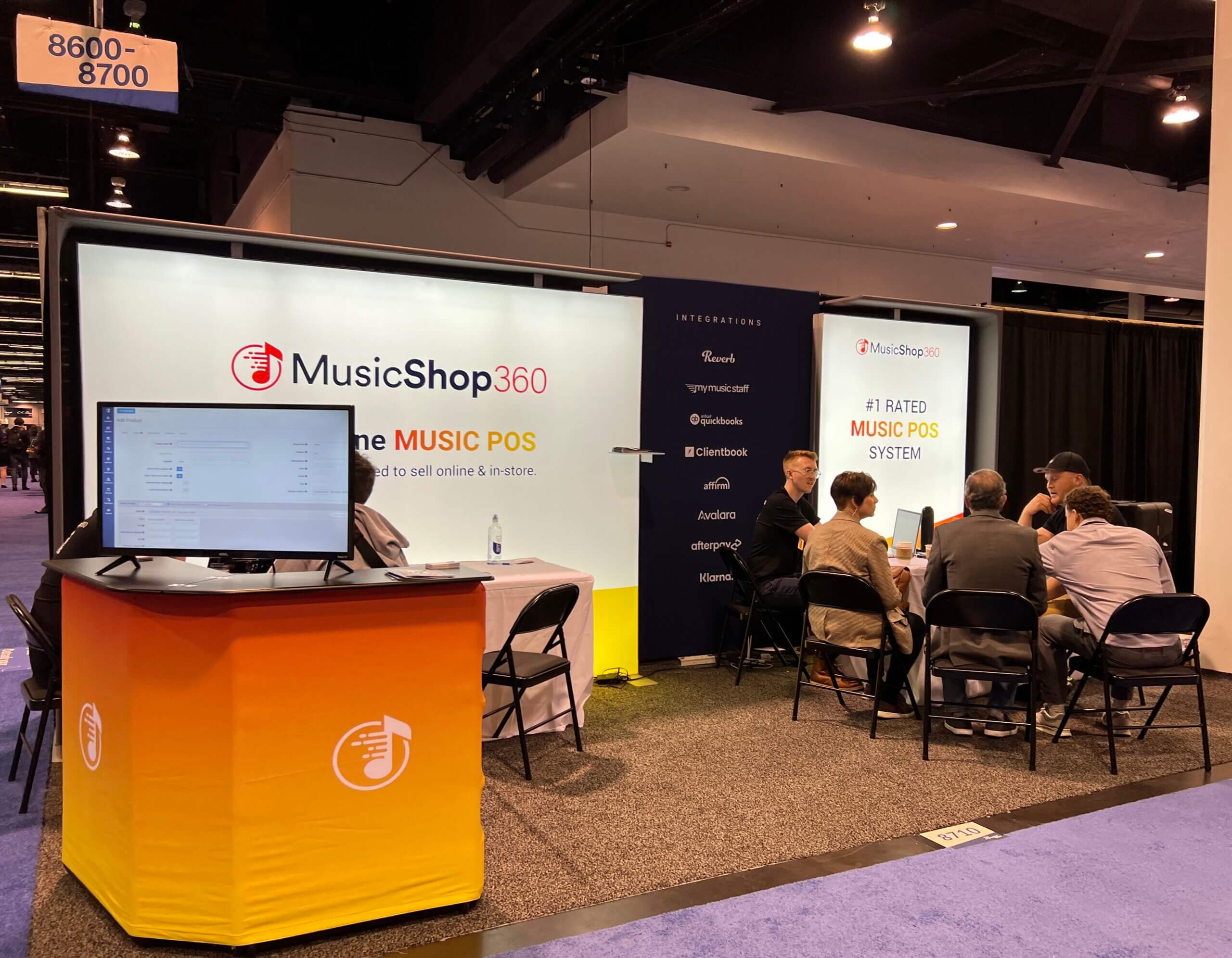 MusicShop 360 booth
