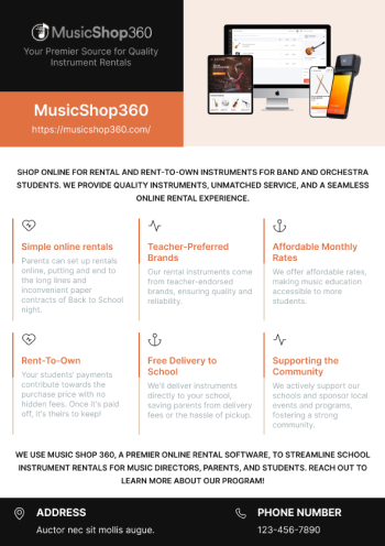 music custom flier