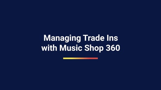 Managing Trade Ins