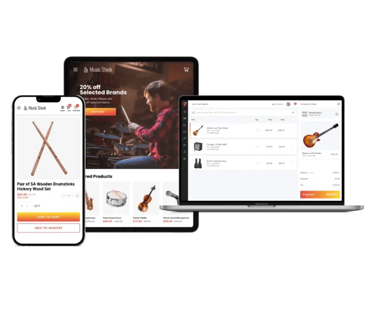 Music store POS vendor integrations
