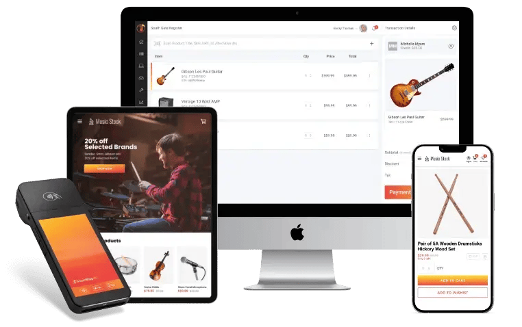 MusicShop360 POS devices