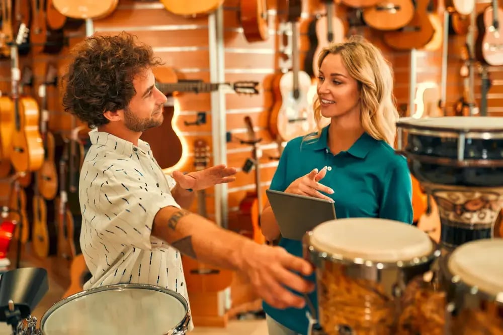 Music store marketing