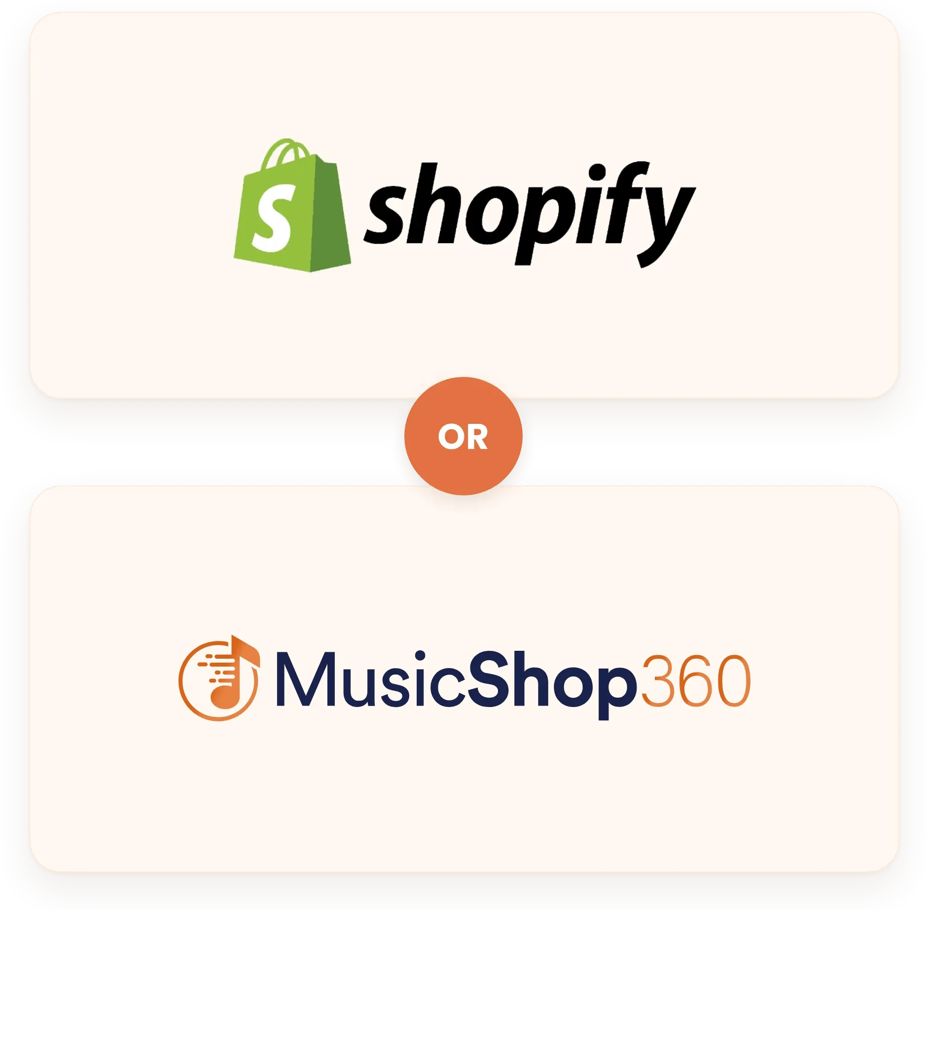 Shopify vs. Music Shop 360 POS comparison