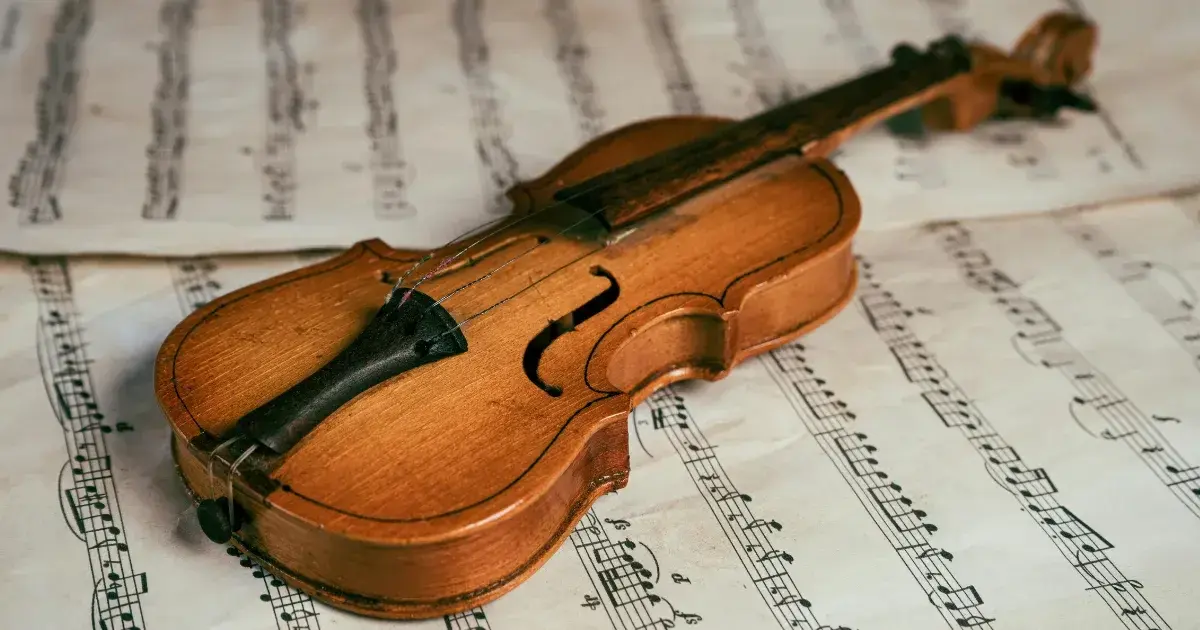 Violin and sheet music