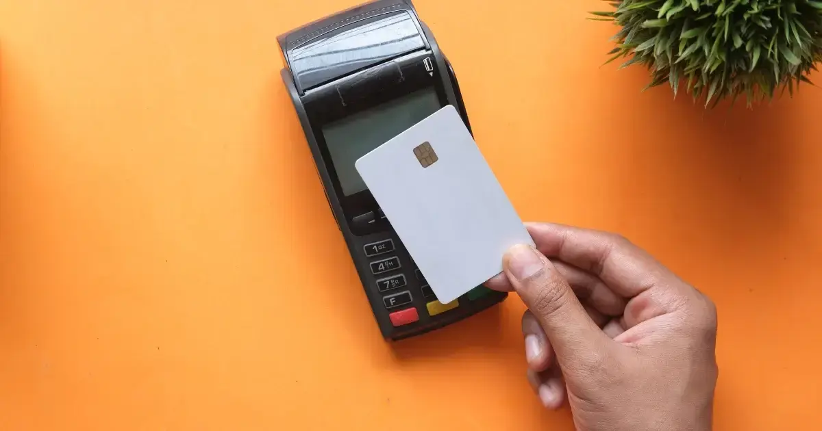 card being tapped at a card reader