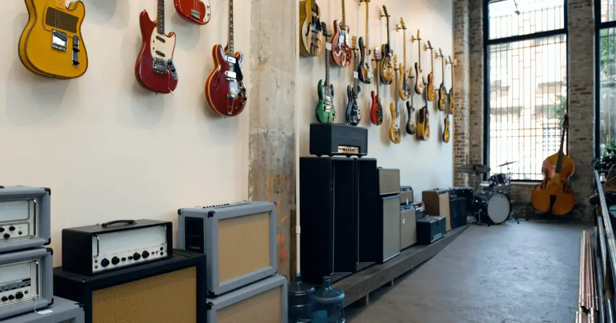 music instrument store